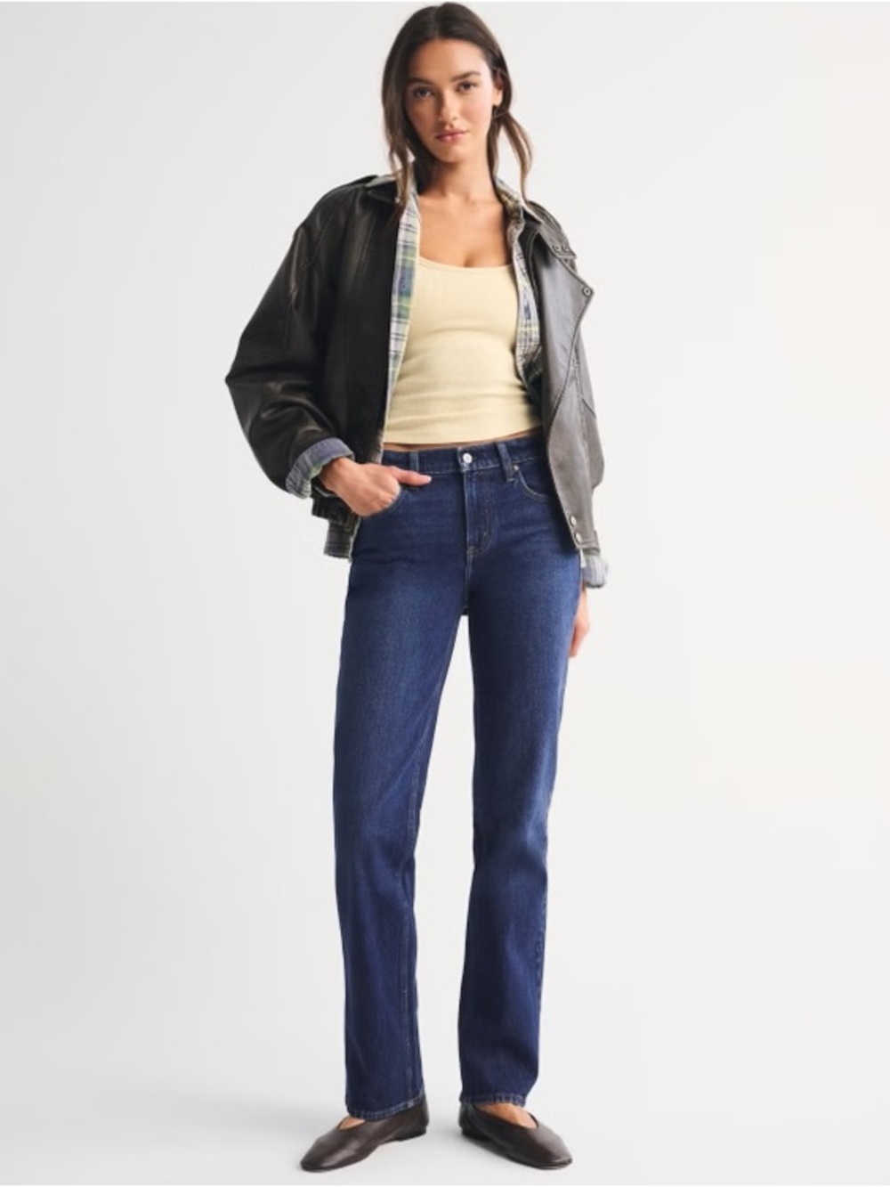 Abercrombie & Fitch Straight-Leg Jeans - Dark Blue